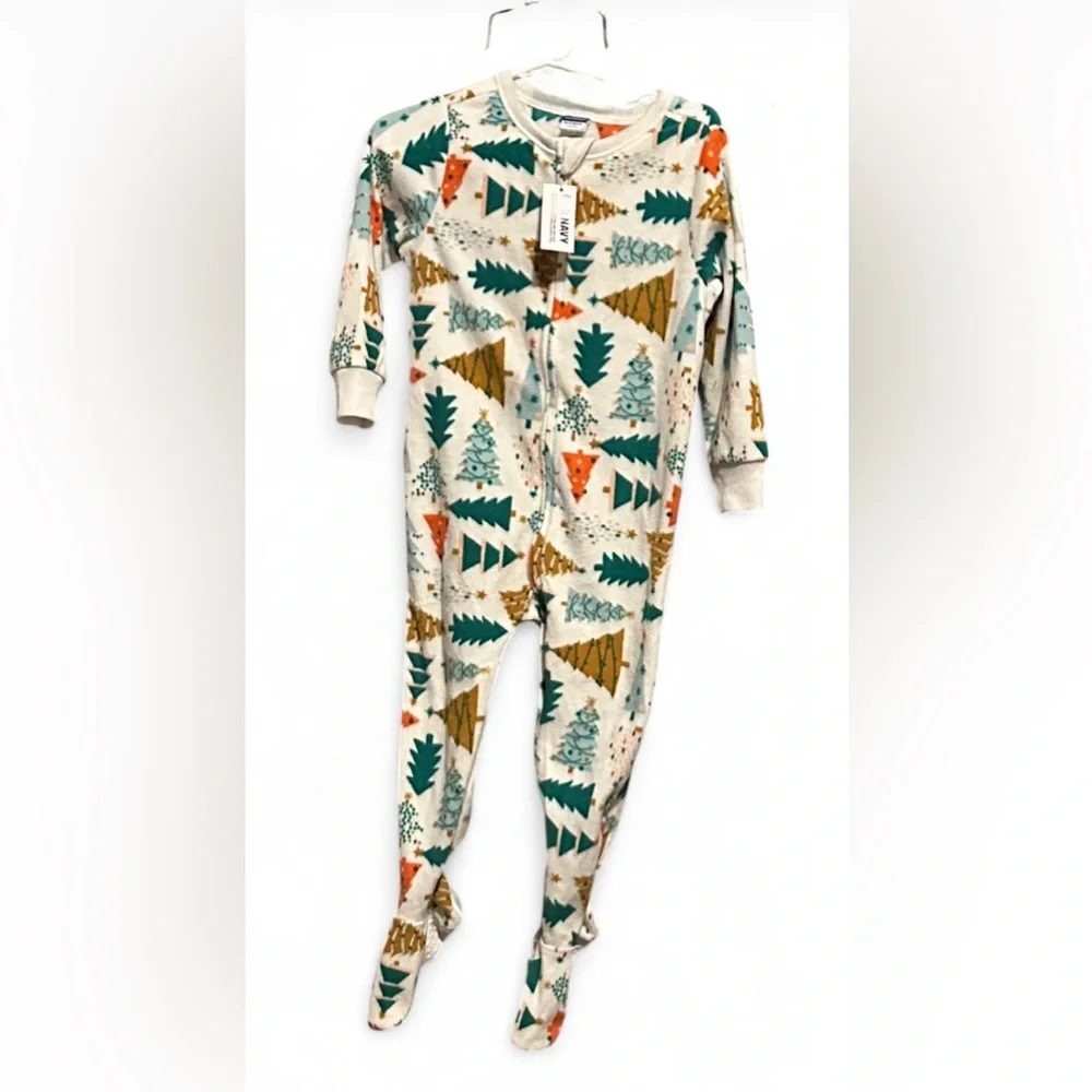Old Navy Kids One Piece with Tree Pattern in Teal and Orange